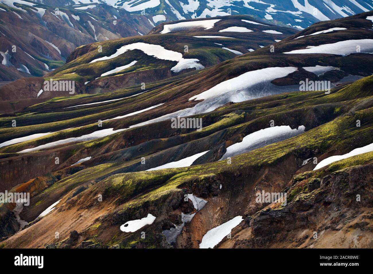 rangy landscape at Landmannalaugar, Iceland Stock Photo