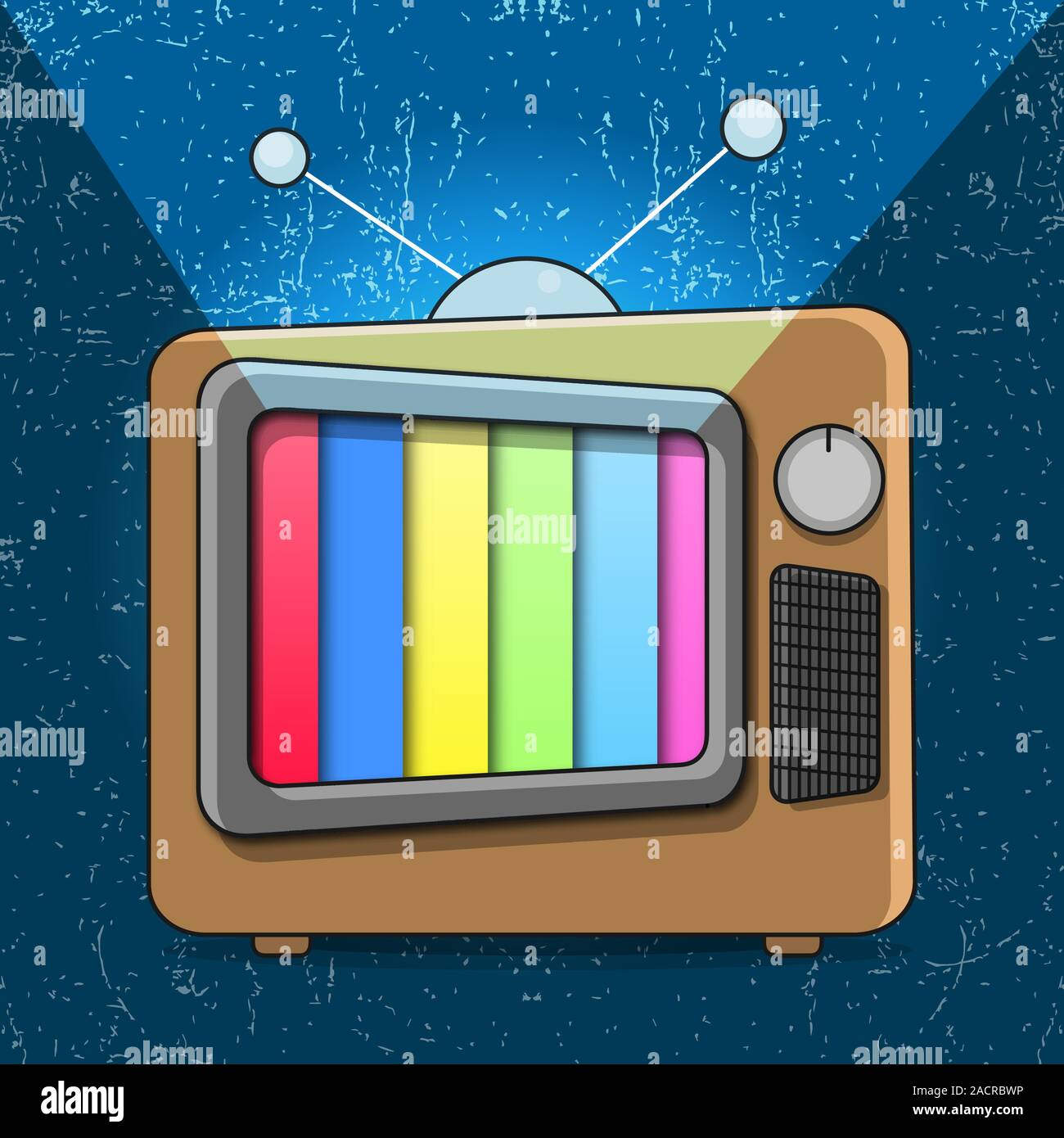 Old Tv. Vector Illustration Of A Good Old Retro Tv Stock Vector Image ...