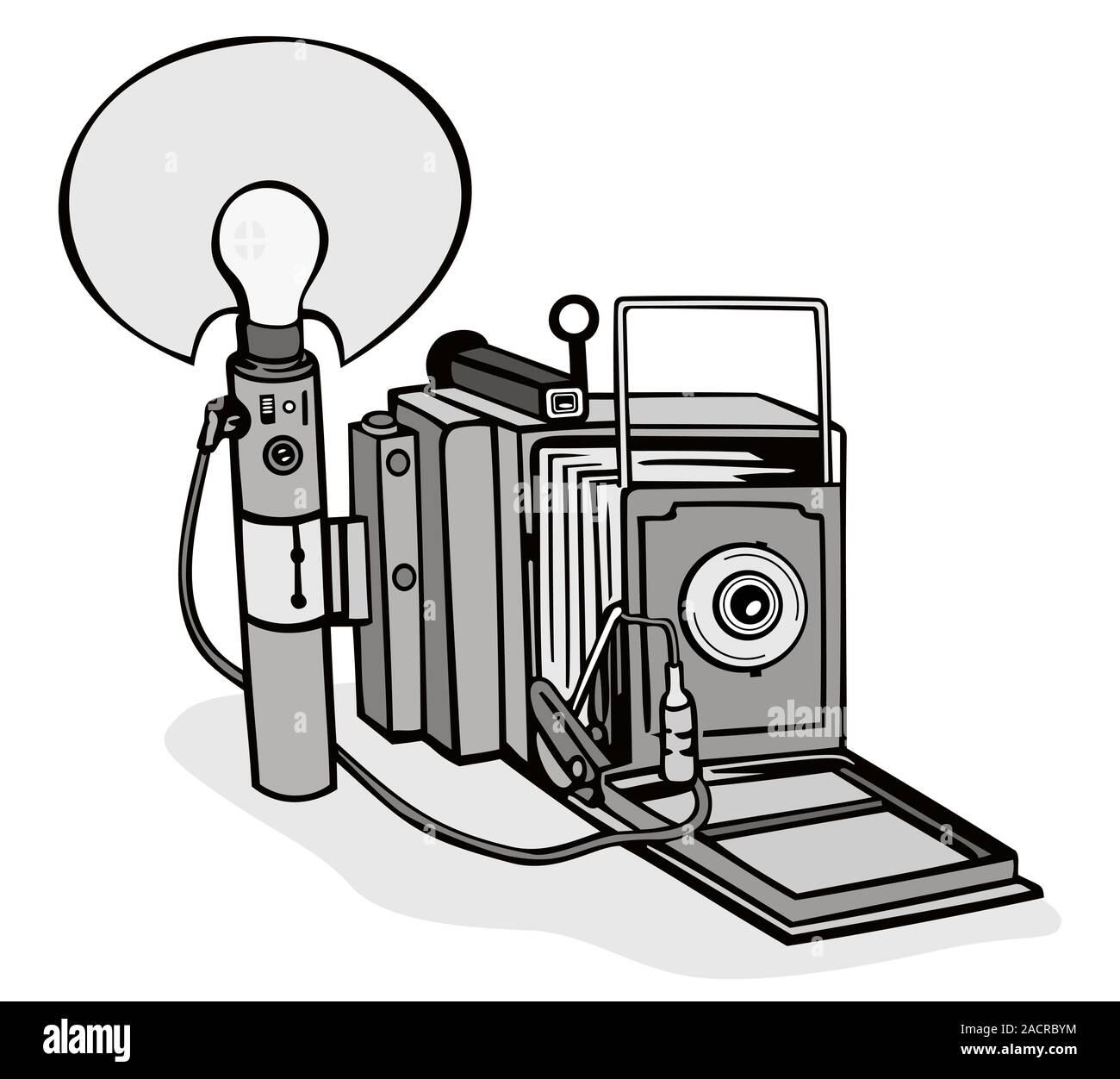 Vintage Camera Flash Bulb Stock Photo Alamy