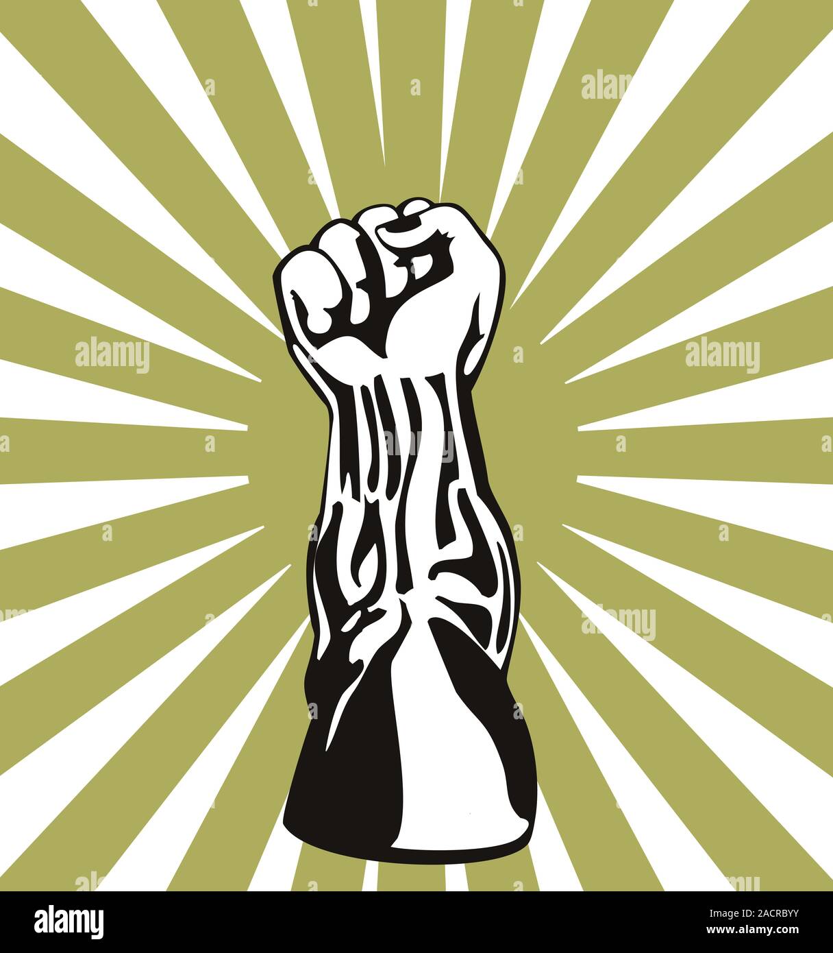 Clenched Fist Up Stock Photo Alamy