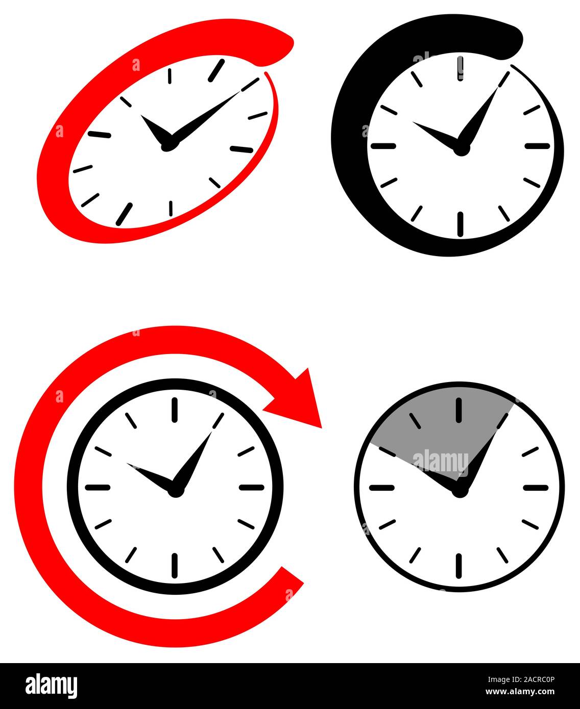 Vintage look clock Cut Out Stock Images & Pictures - Alamy