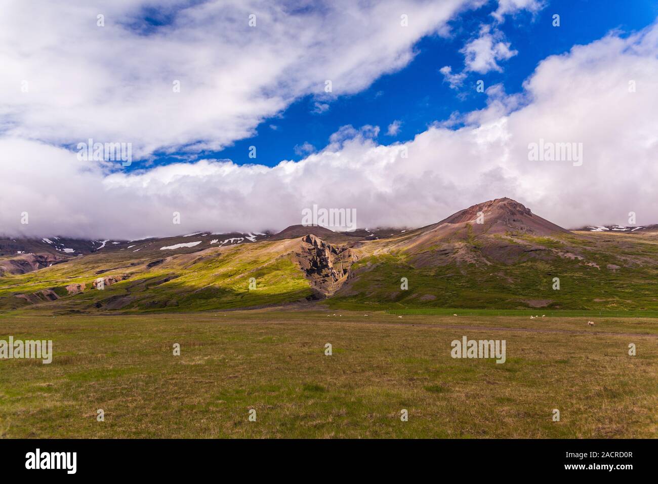rangy landscape on Iceland Stock Photo