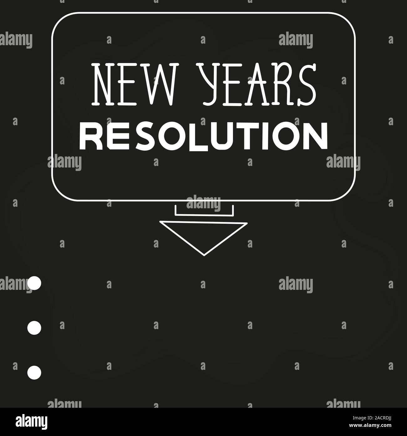 New Year S Resolution On A Dark Background Calendar Leaflet