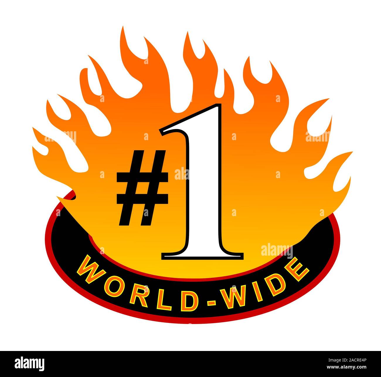 World-wide #1 Icon Stock Photo - Alamy