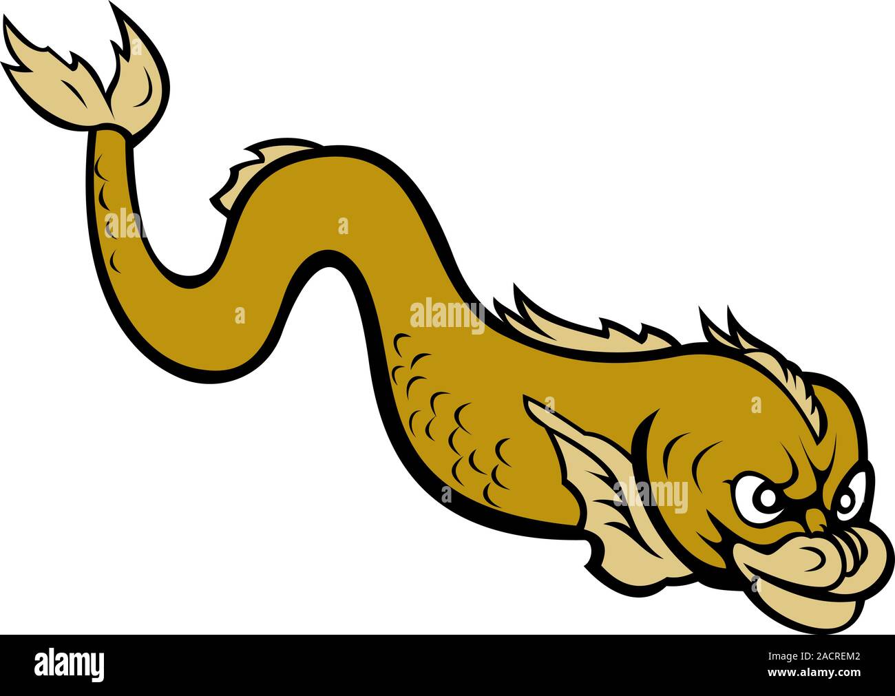 Eel Cartoon Illustration High Resolution Stock Photography And Images Alamy