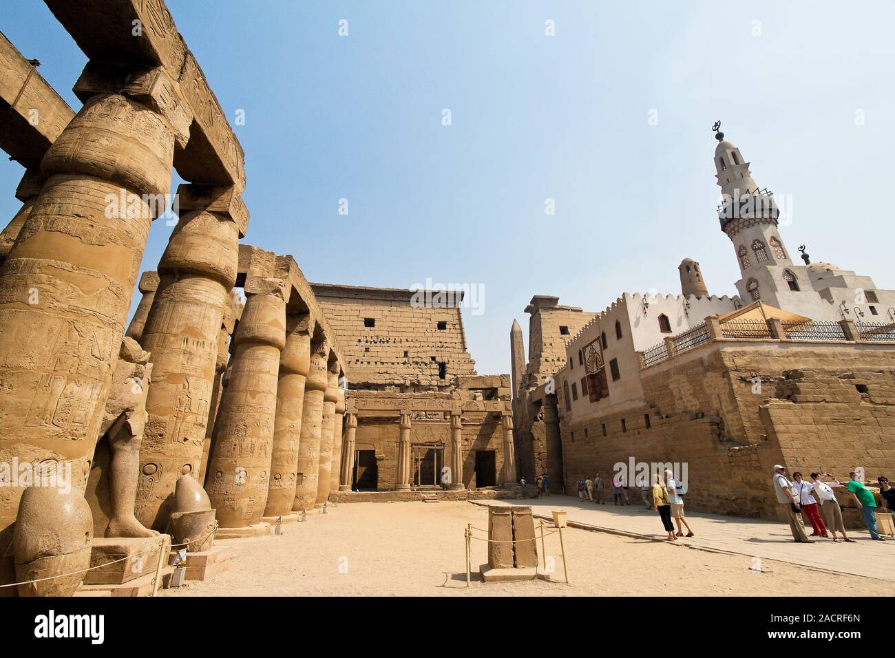 Egypt, Luxor, Amun Temple of Luxor Stock Photo - Alamy