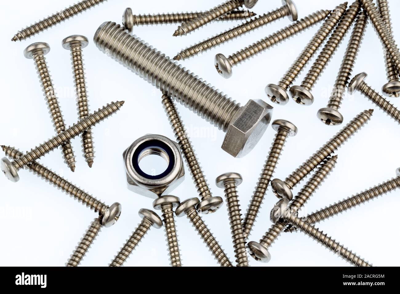 Various screws Stock Photo