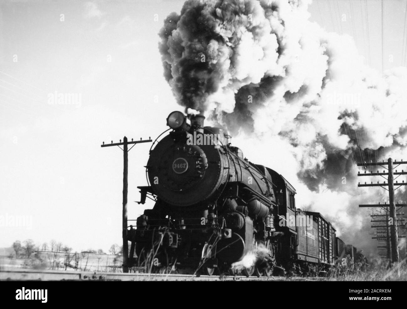 Pennsylvania Railroad Steam number 3467 on the Octoraro Branch of the