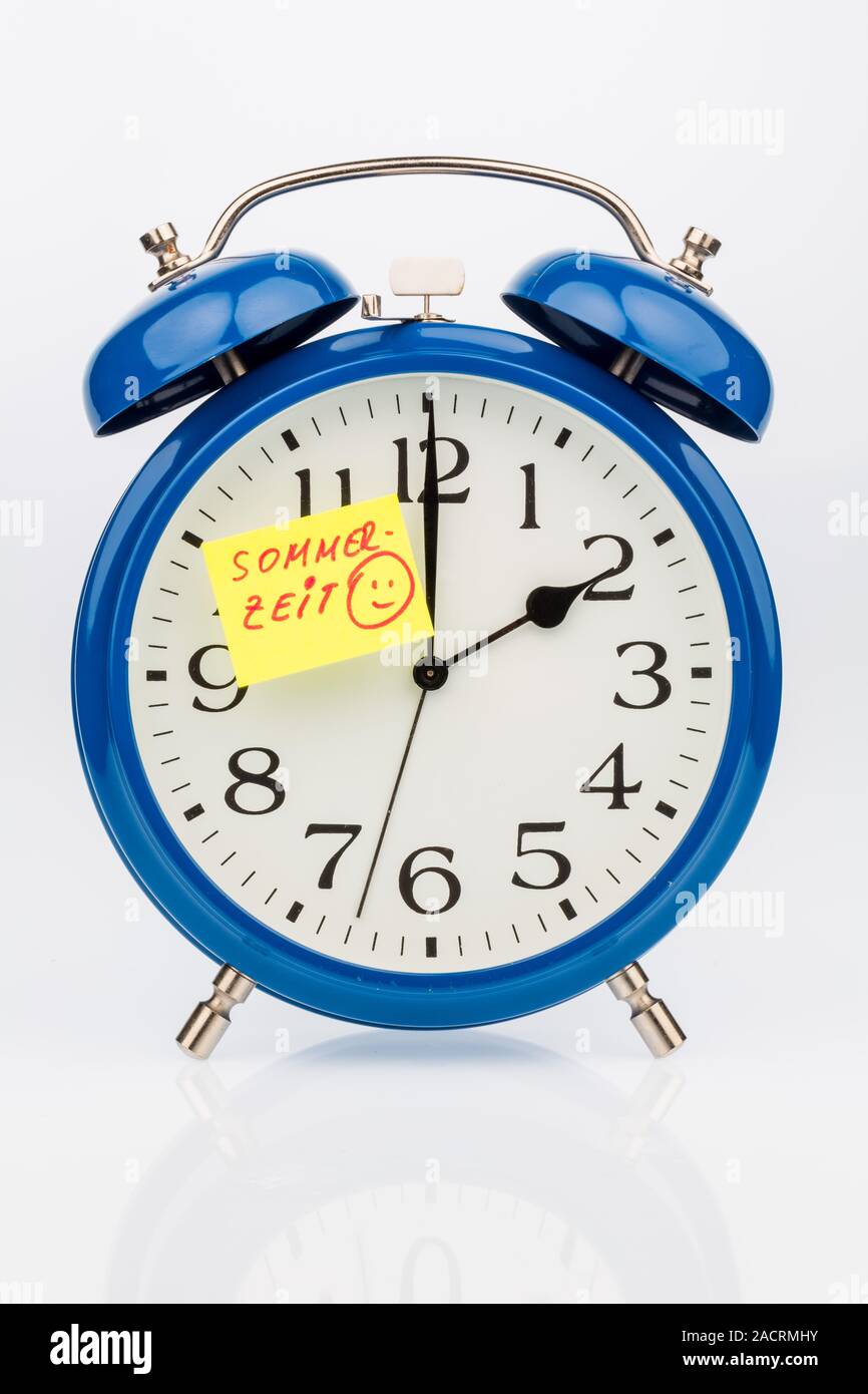 Time changeover to summer time Stock Photo