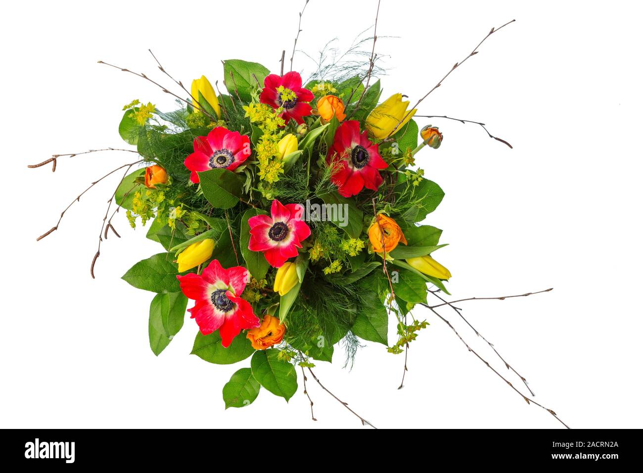 Bouquet with spring flowers Stock Photo