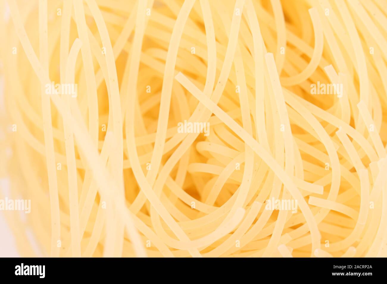 background of pasta capelli d angelo close-up. Stock Photo