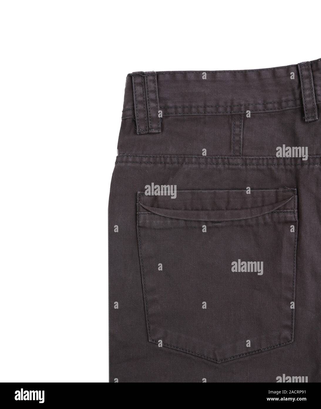 black jeans back pocket isolated Stock Photo - Alamy