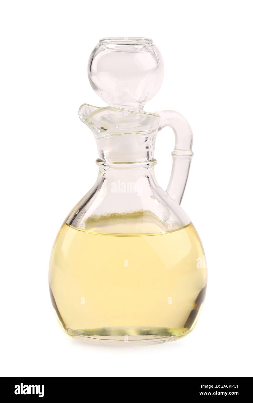 olive oil carafe closed Stock Photo