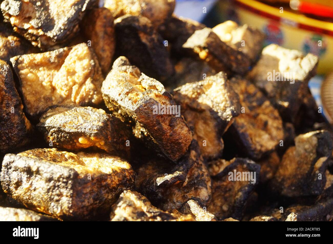 Stinky tofu in changsha, China, is a famous traditional delicious snack