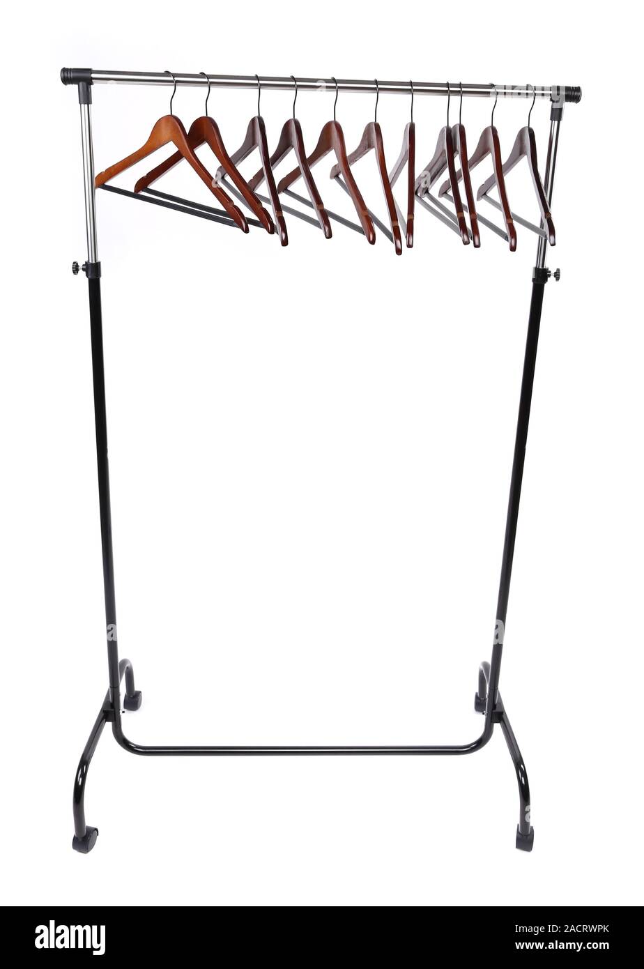 wooden clothes hangers Stock Photo Alamy