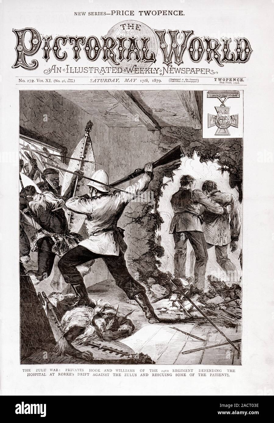 Hospital at Rorke's Drift, 'The Zulu war Privates Hook and Williams of