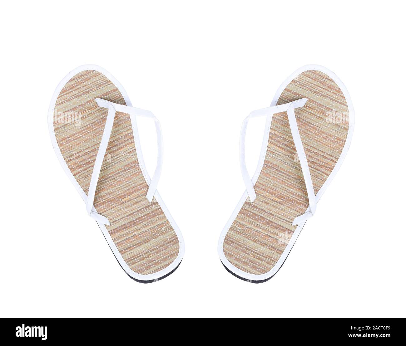 Pair of striped flip-flop sandals Stock Photo - Alamy