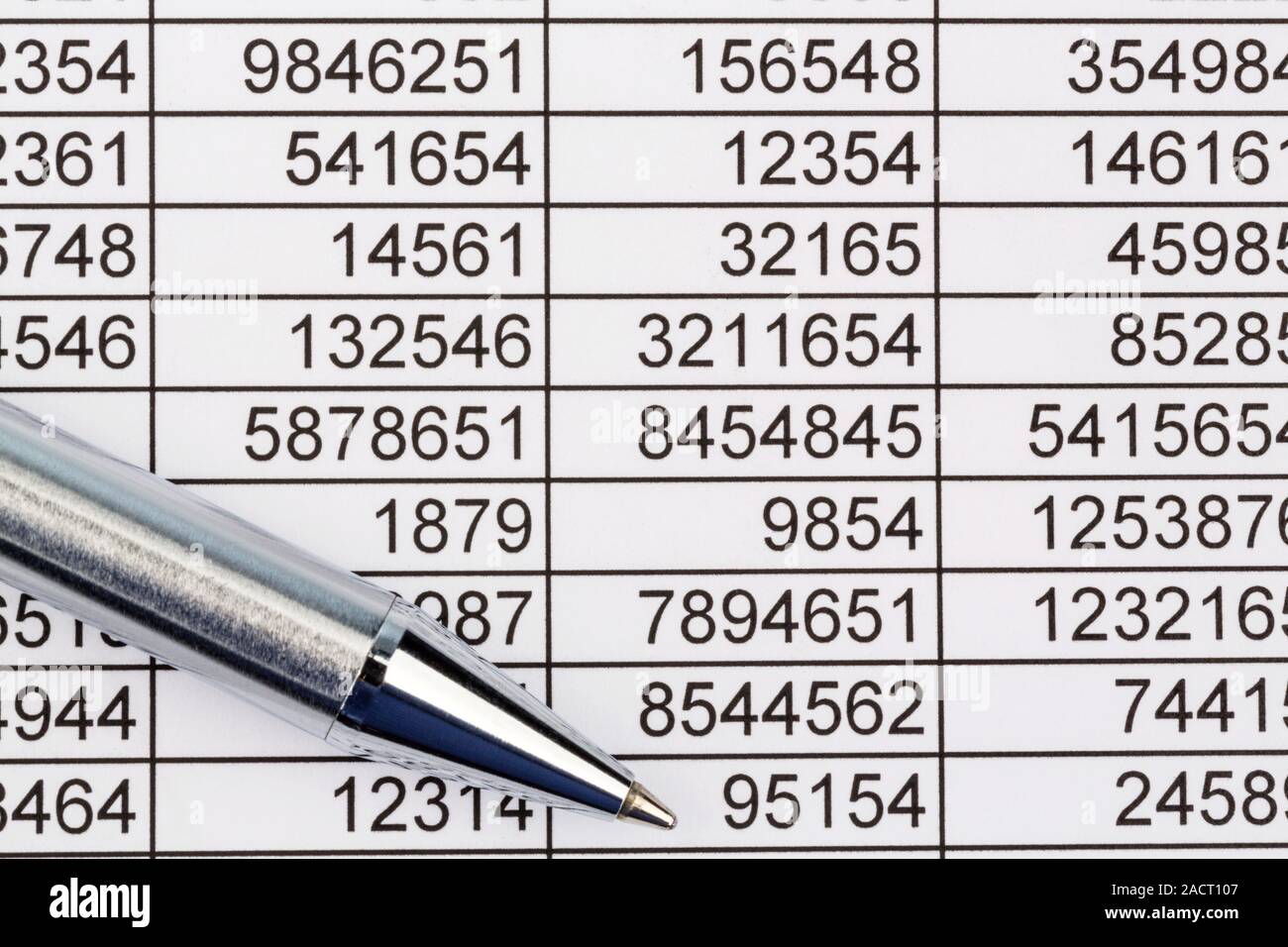Calculators and statistics Stock Photo