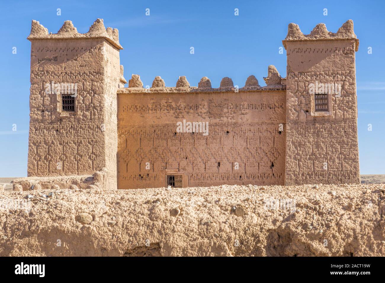 Typical Moroccan Kasbah, Morocco Stock Photo