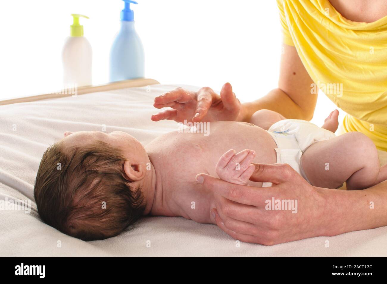 Mother with infant Stock Photo