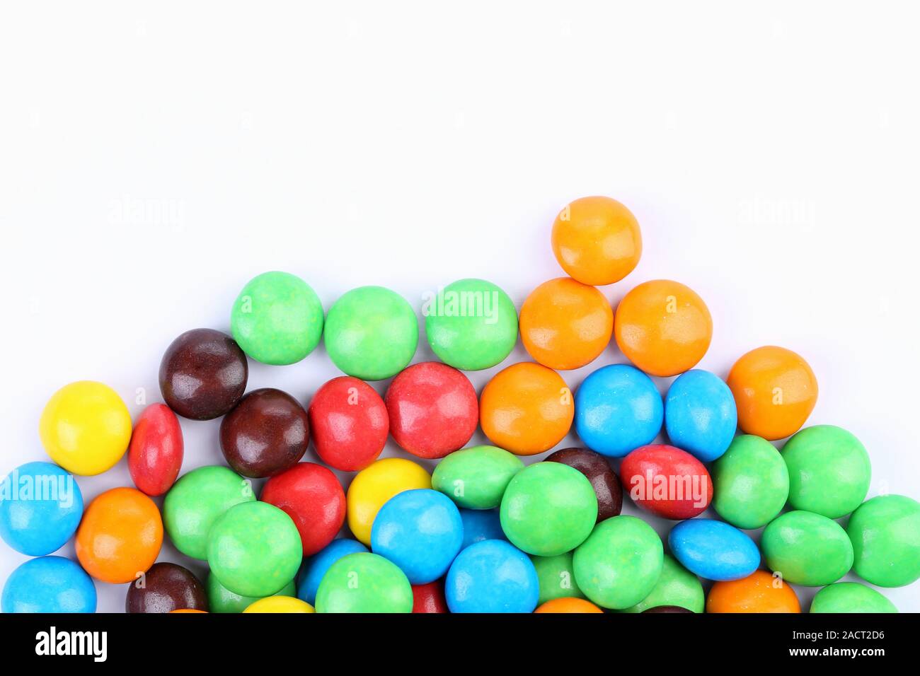 Chocolate balls in colorful glaze are bottom Stock Photo Alamy