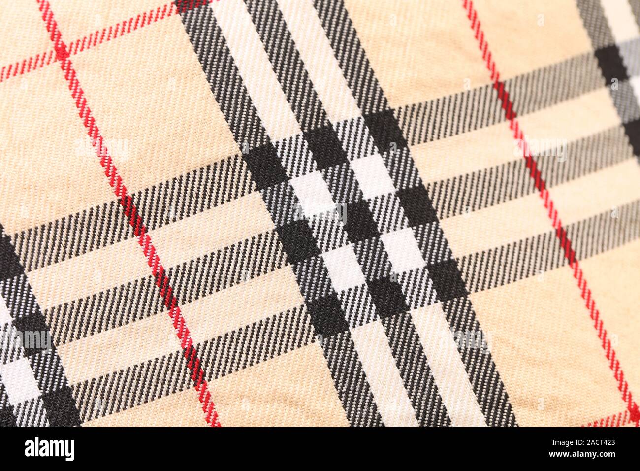 Background of fabric check Stock Photo
