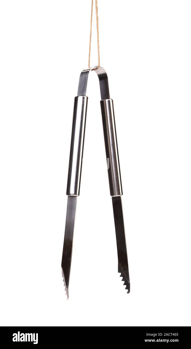 serving tongs isolated on a white background Stock Photo