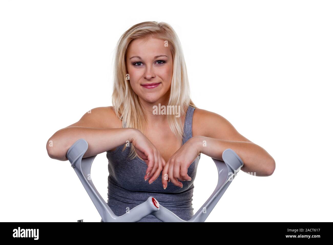 Woman with Kr Stock Photo