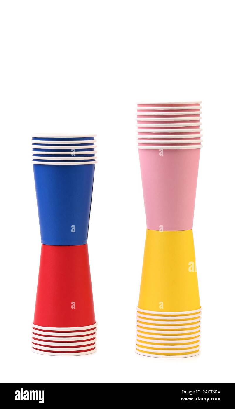 Colorful paper coffee cup Stock Photo - Alamy