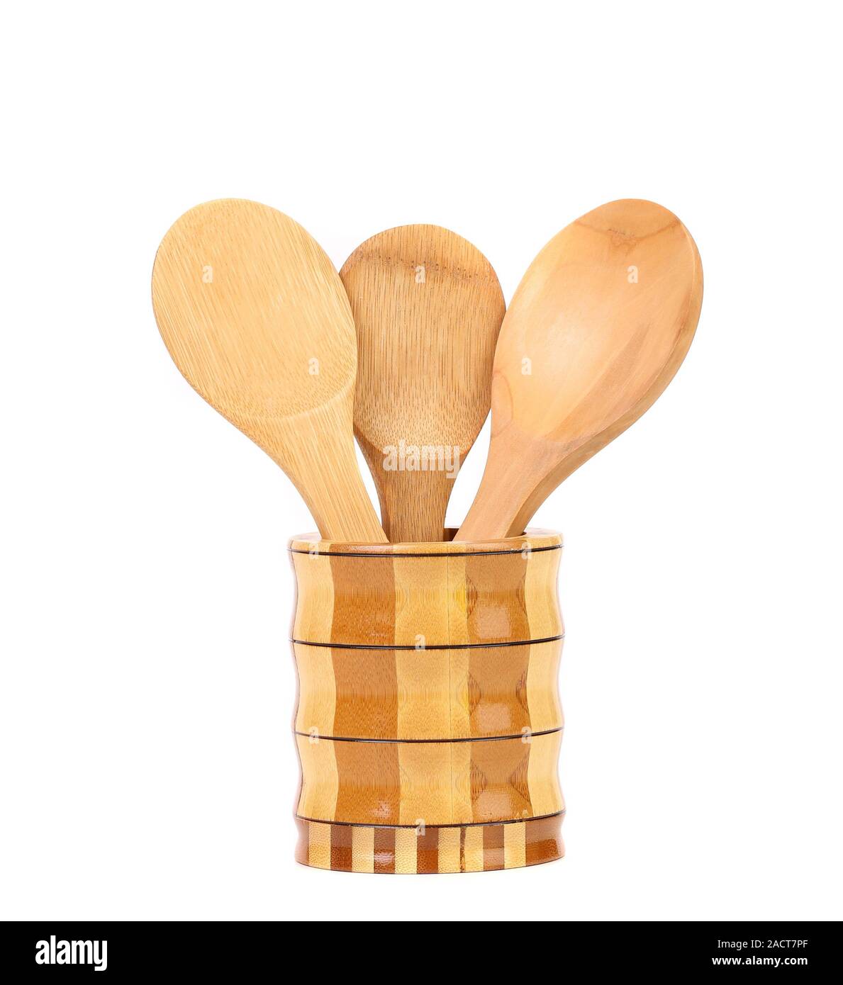 Wooden kitchen utensils in a jar Stock Photo Alamy