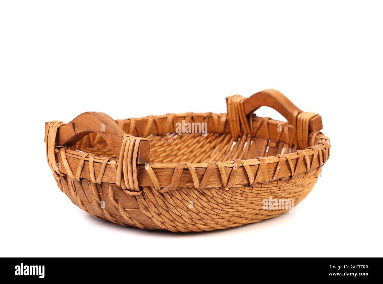 vintage weave wicker basket Stock Photo Alamy