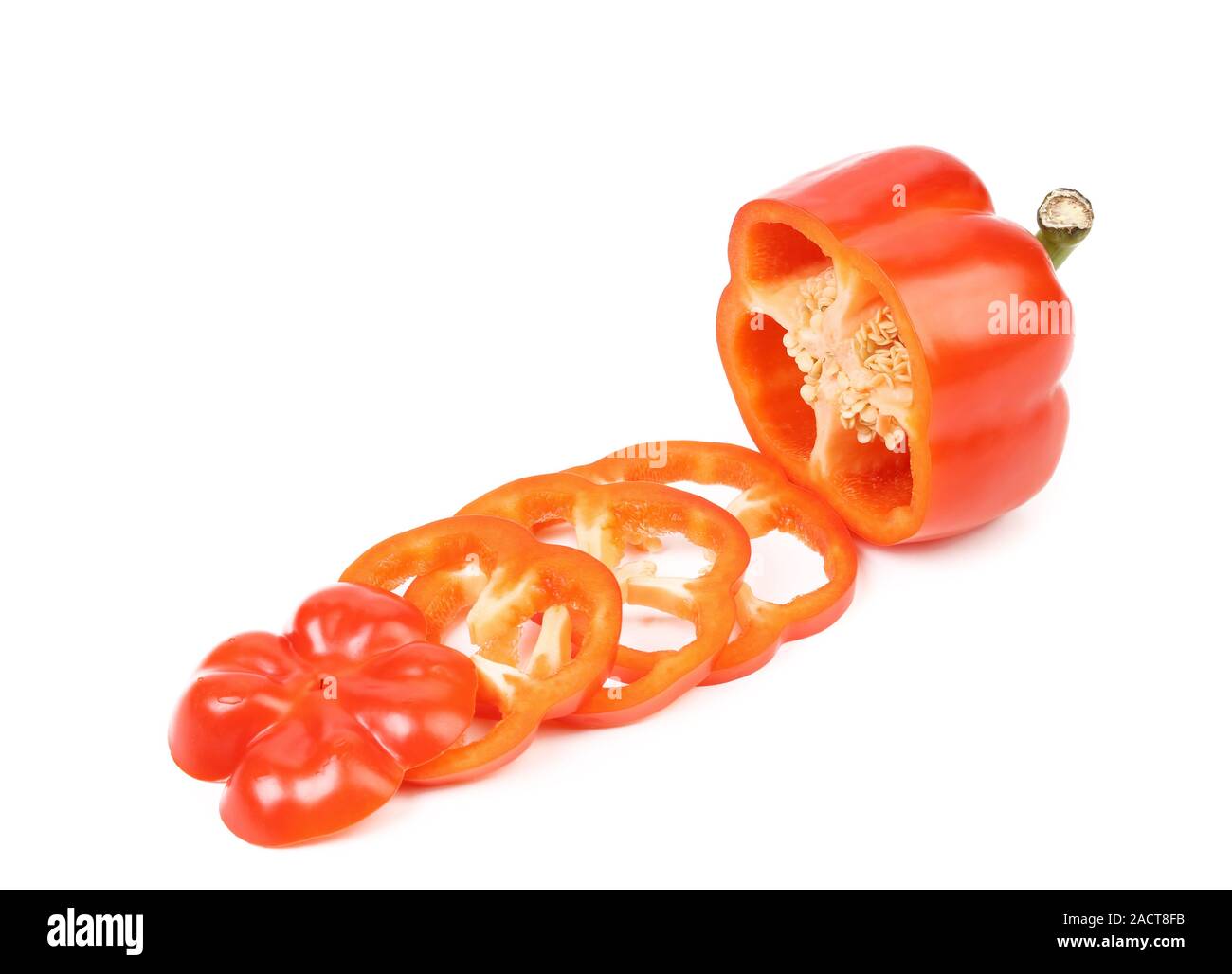 Red sweet cut pepper Cut Out Stock Images & Pictures - Alamy