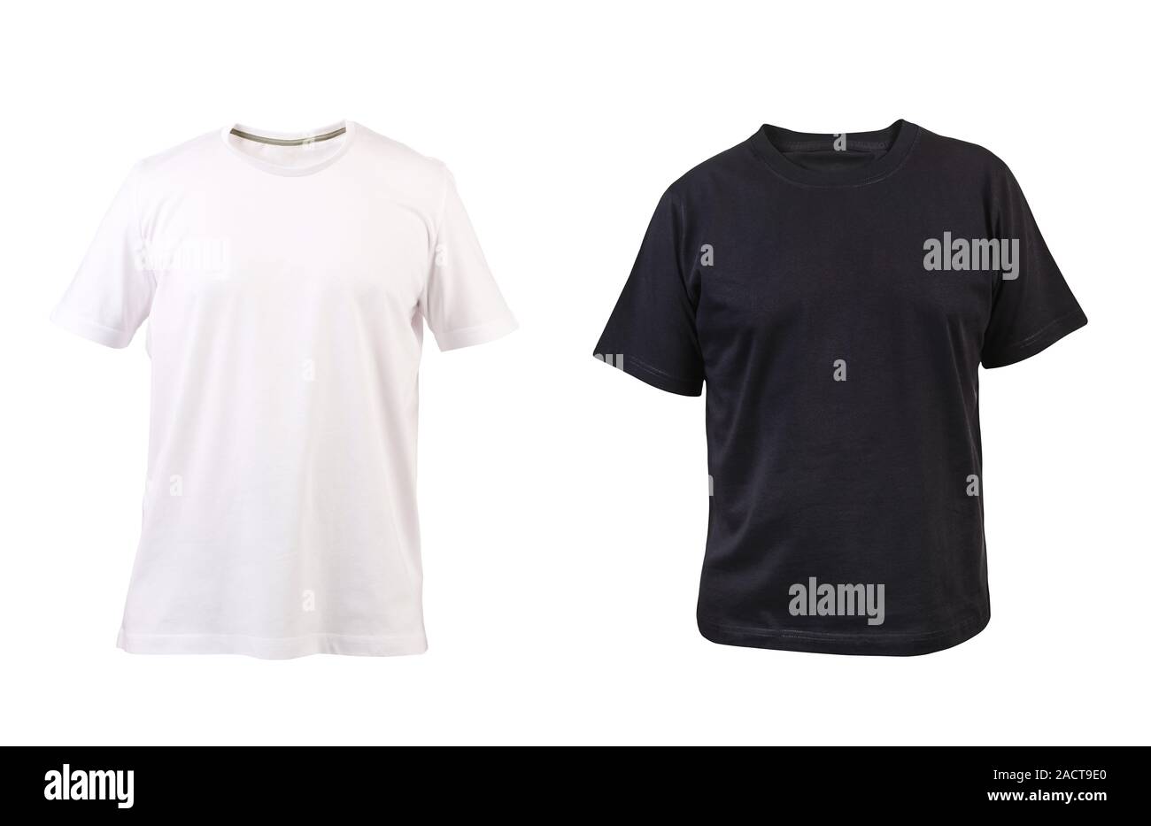 Blank black t shirt front back High 