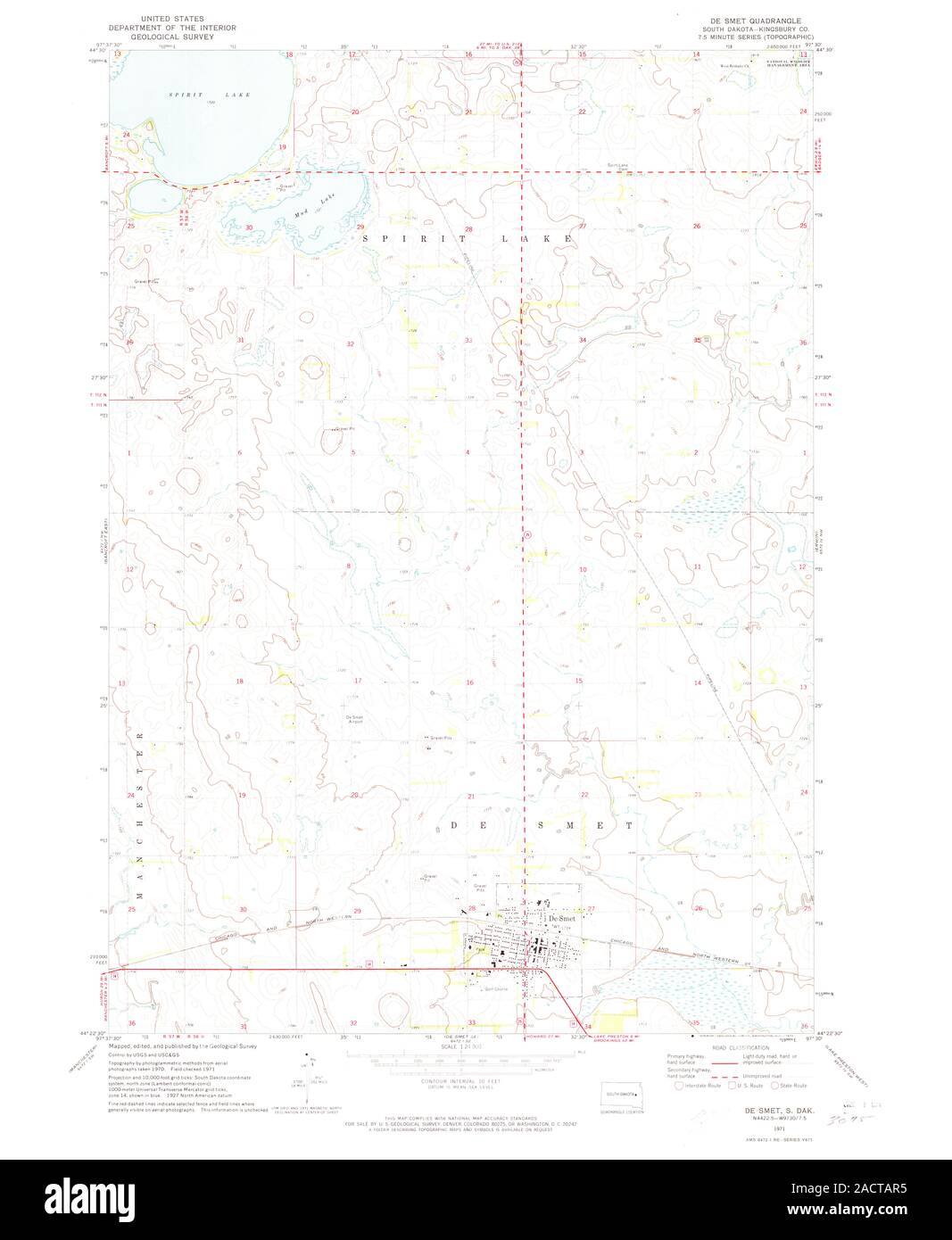 Map of de smet hires stock photography and images Alamy