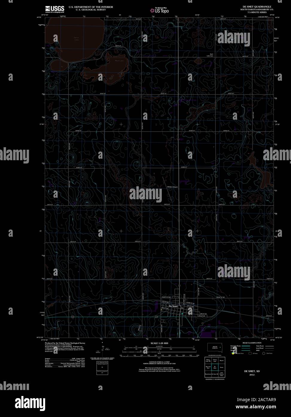 Map of de smet hires stock photography and images Alamy