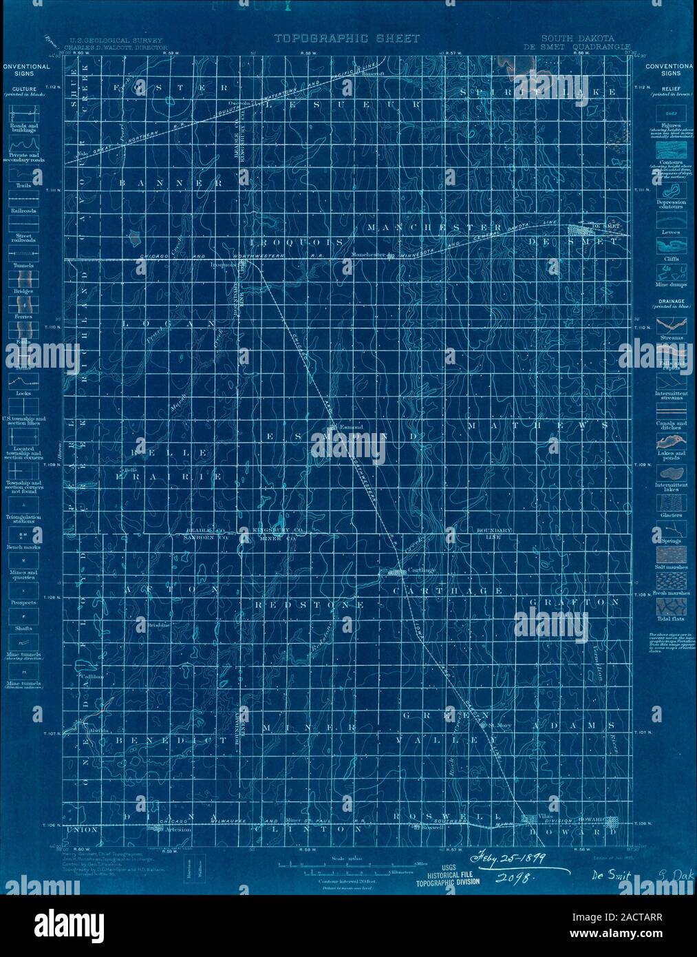 Map of de smet hires stock photography and images Alamy