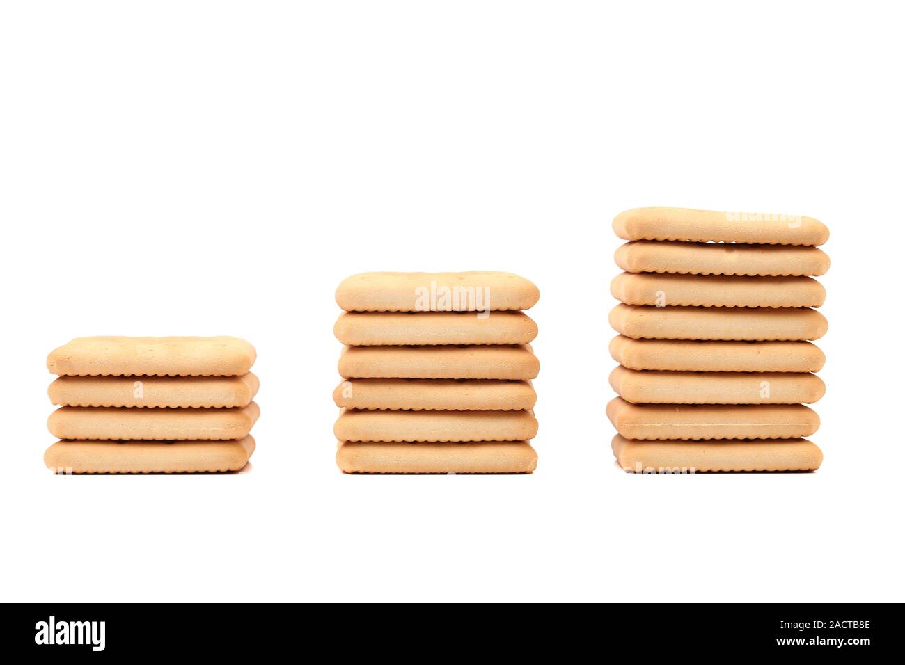 Stakes saltine soda cracker. Stock Photo