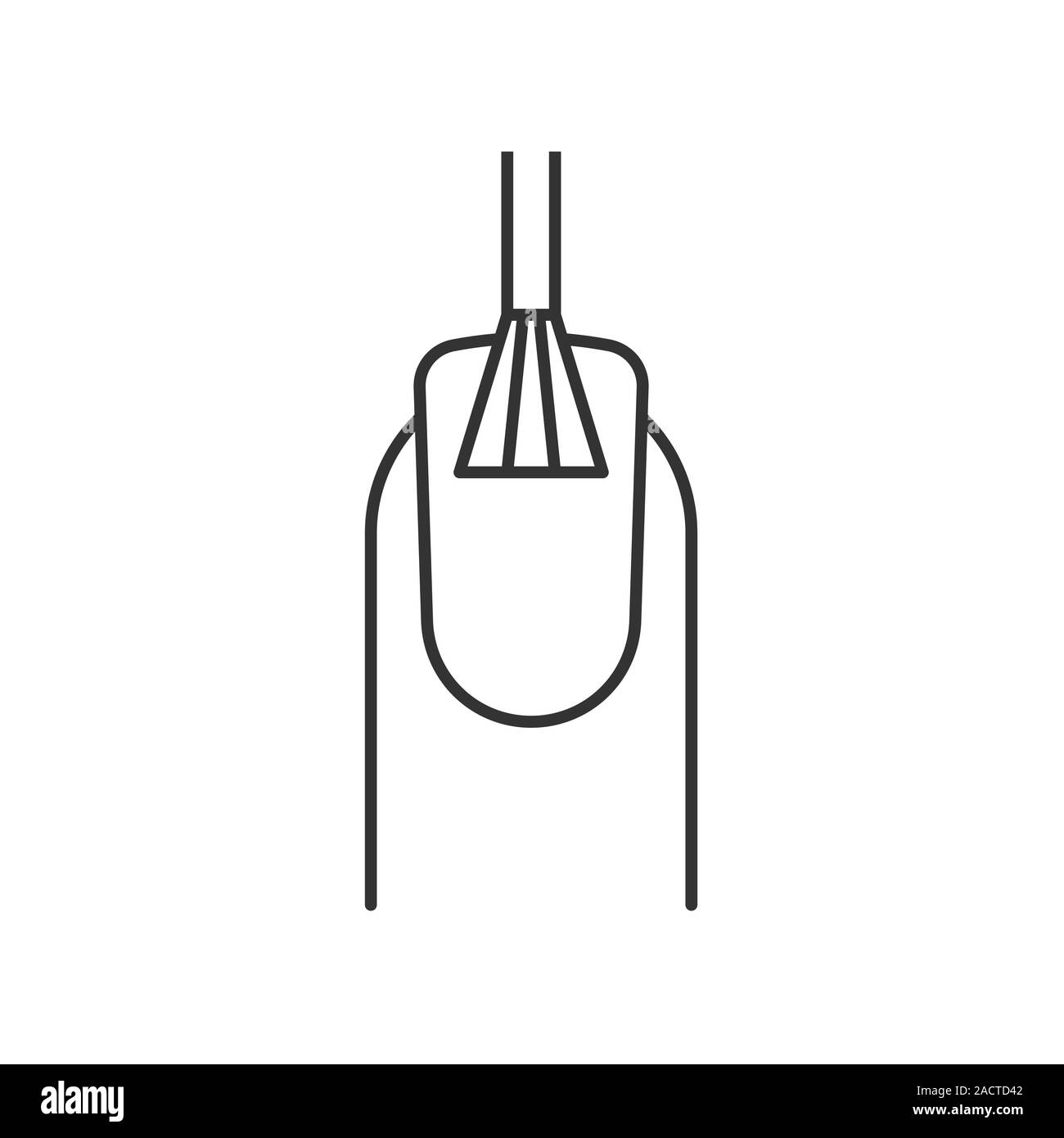 Nail Polishing Linear Icon Finger With Manicure Thin Line Illustration Nail Varnish Brush Contour Symbol Vector Isolated Outline Drawing Stock Vector Image Art Alamy