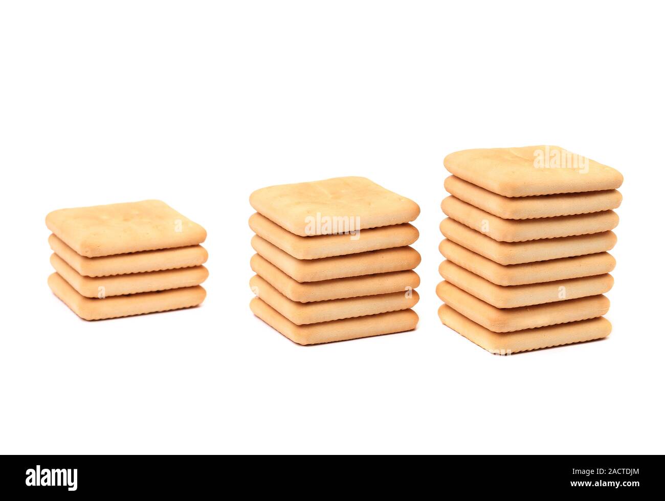 Stakes saltine soda cracker. Stock Photo