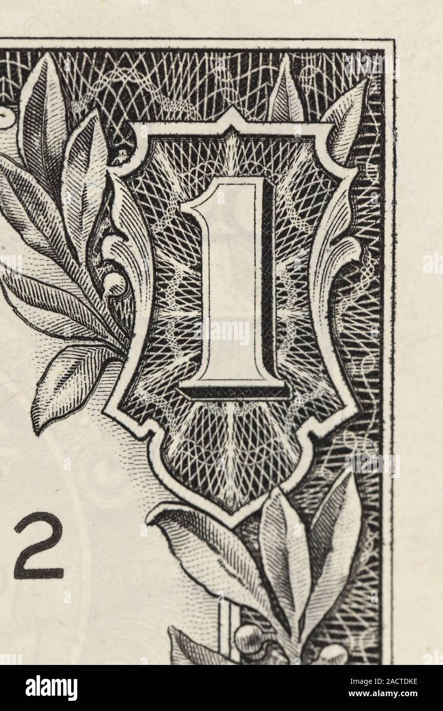 American one dollar banknote close up hi-res stock photography and ...