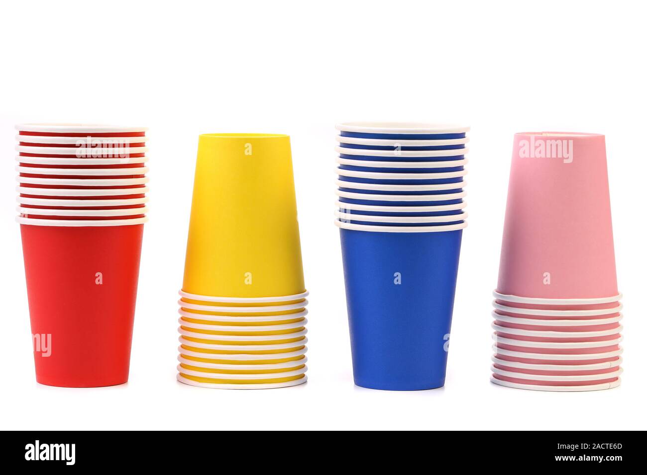 Colorful paper coffee cup Stock Photo - Alamy