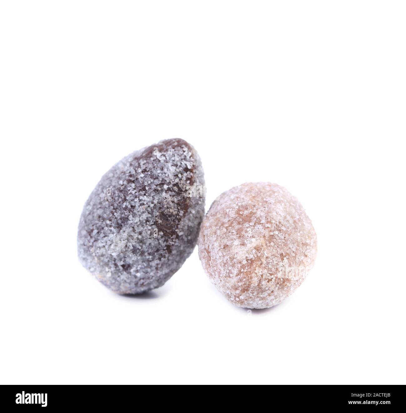 Chocolate stone powdered sugar Stock Photo Alamy