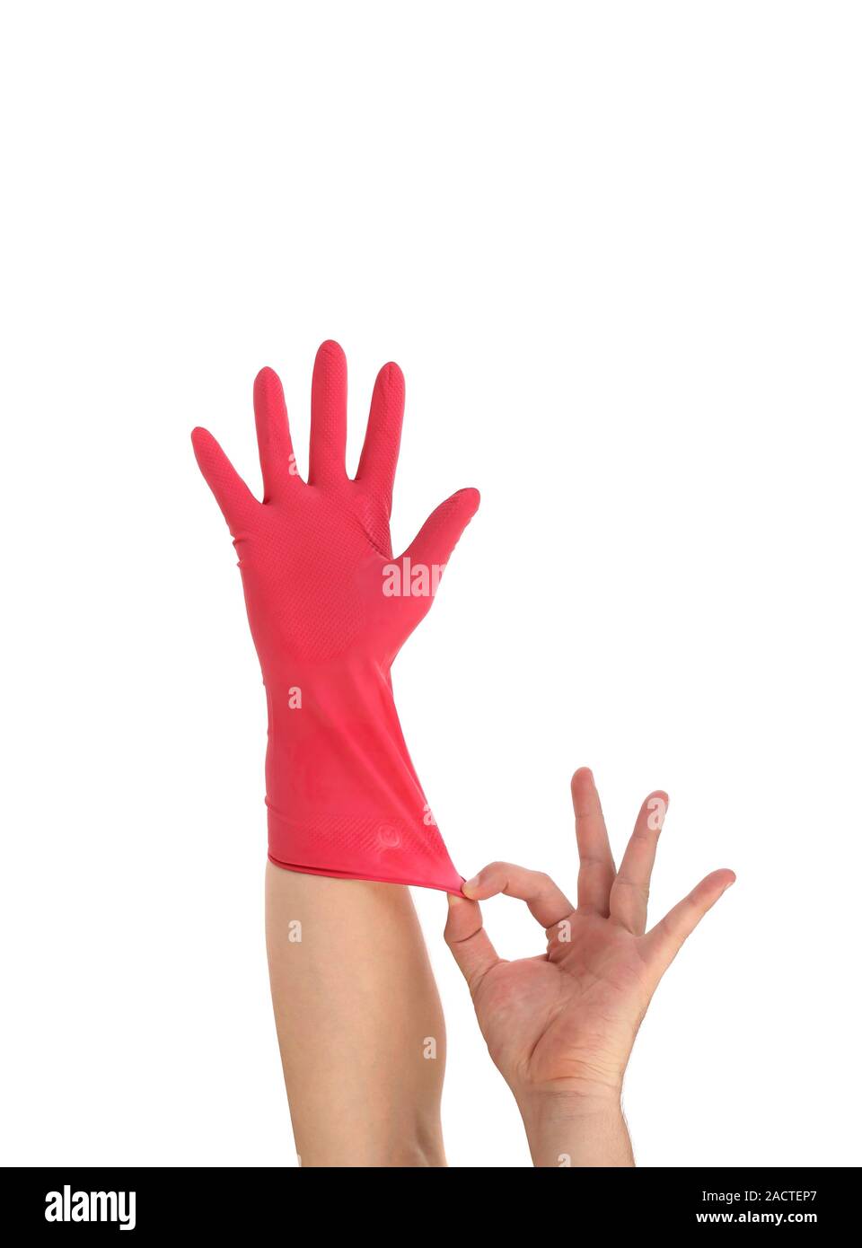 Hand latex glove hi-res stock photography and images - Alamy