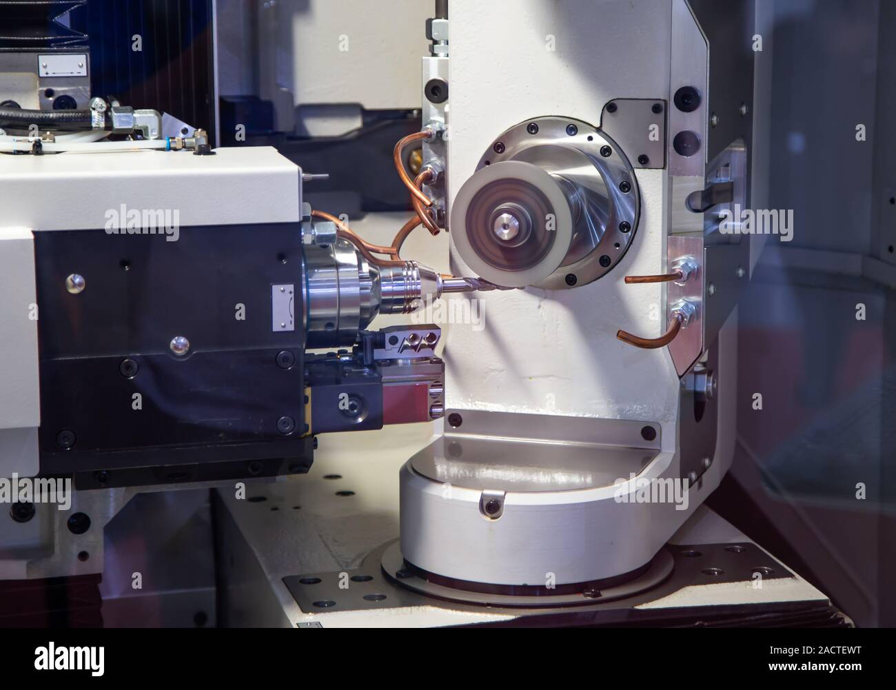 Carbide cutting tool making and grinding machine Stock Photo Alamy