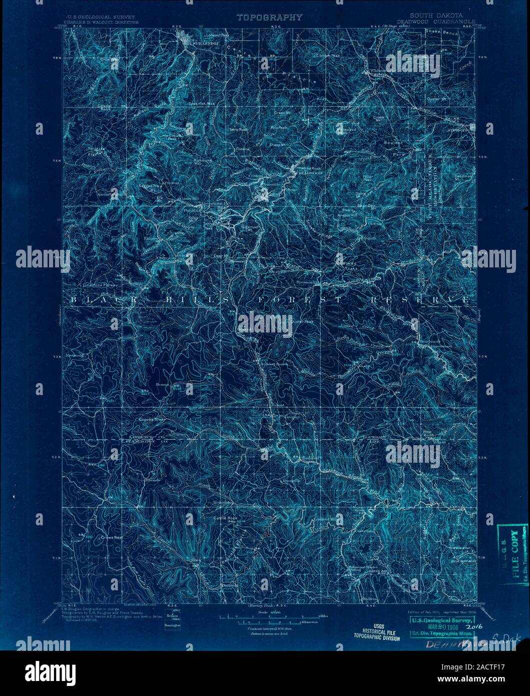 Map of deadwood south dakota hires stock photography and images Alamy