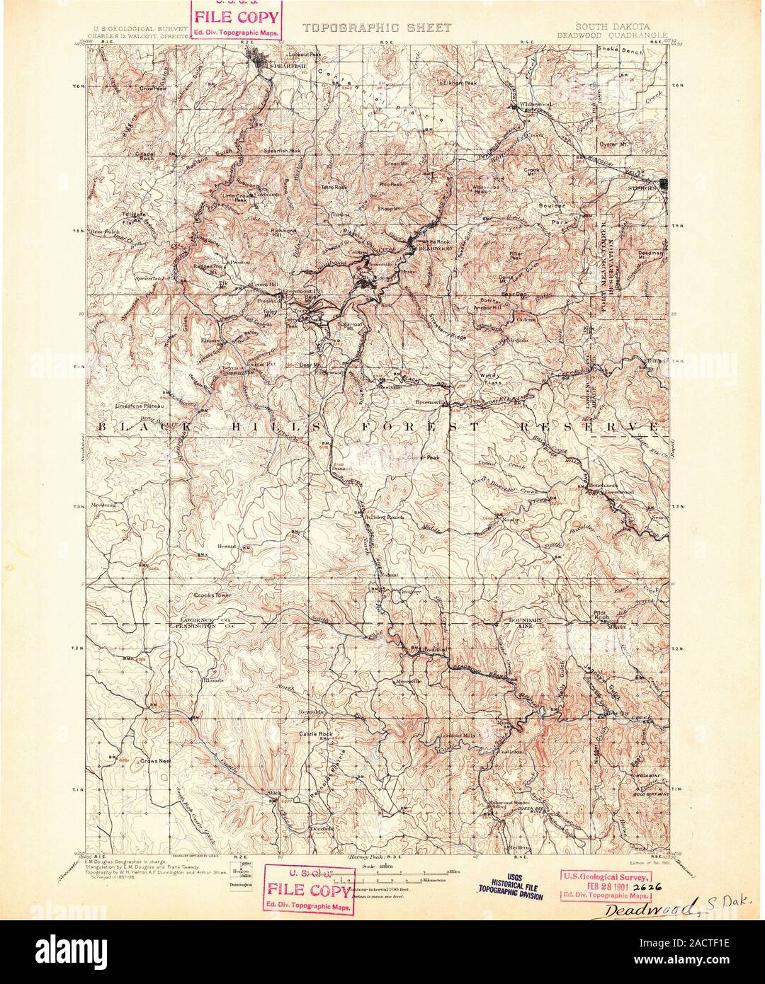 Map of deadwood south dakota hires stock photography and images Alamy