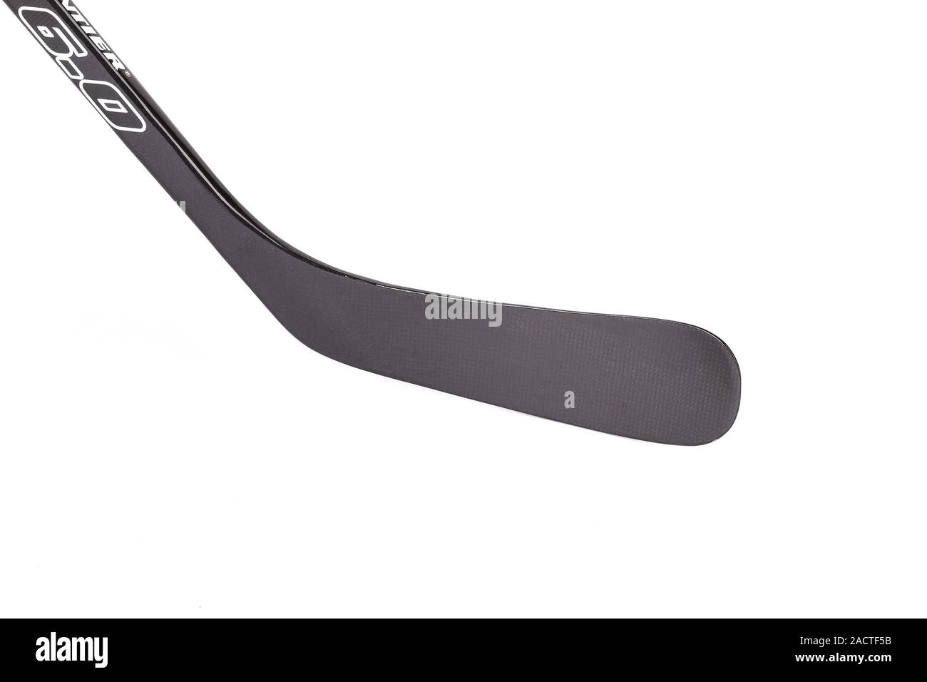 Black ice hockey stick Stock Photo Alamy