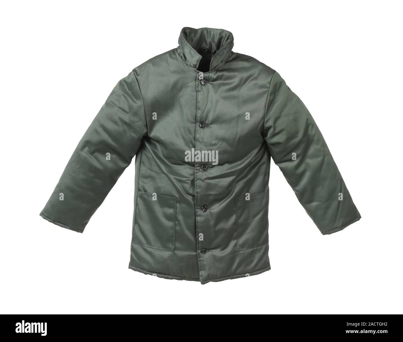 Gray male working jacket. Stock Photo