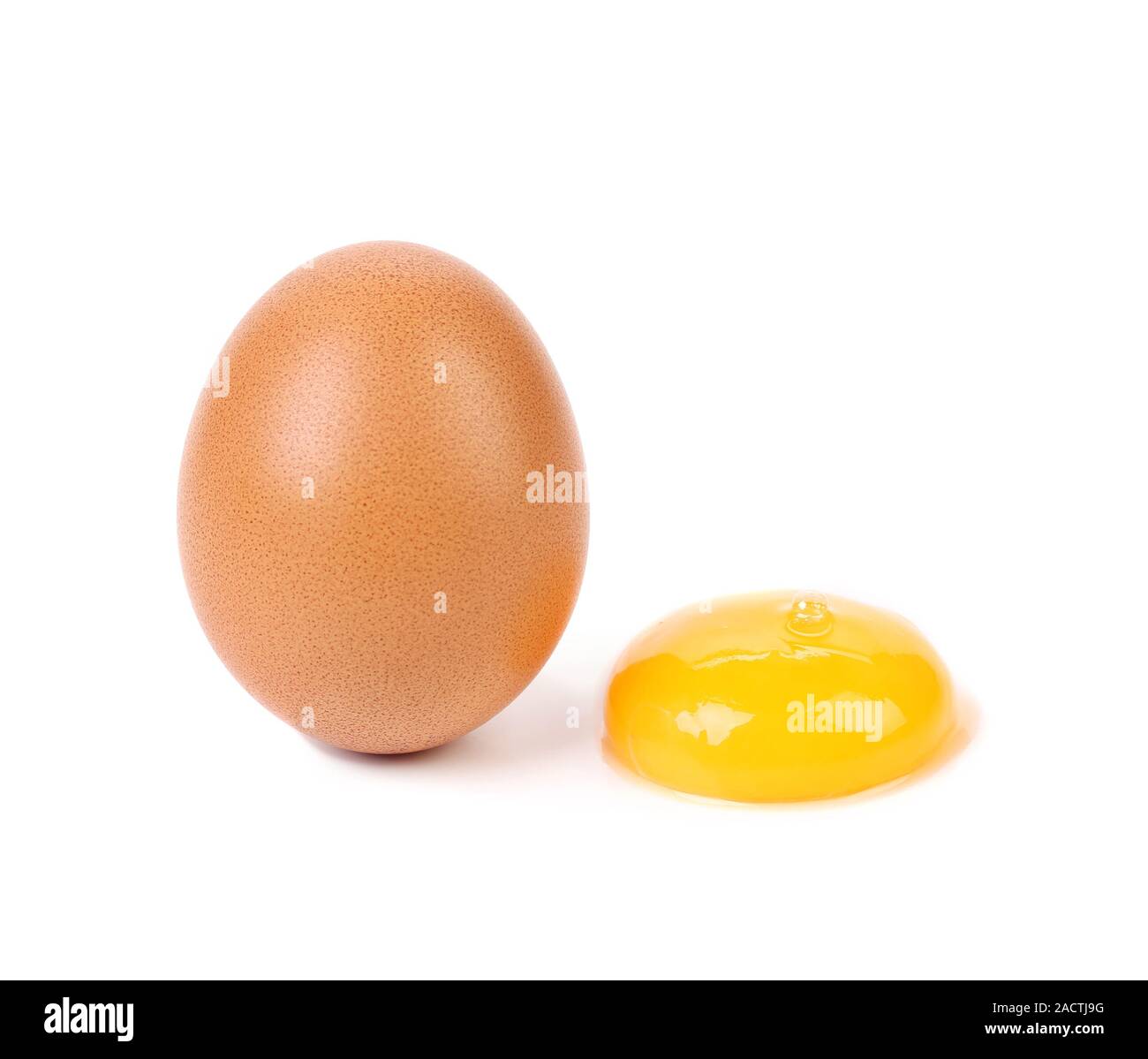 Whole egg and yolk Stock Photo Alamy