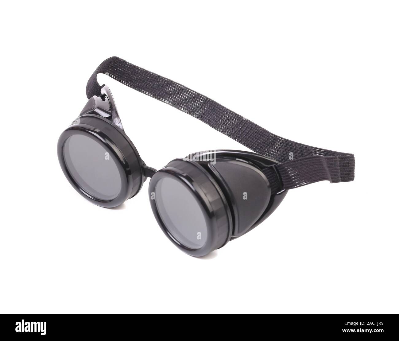 Black welding glasses Stock Photo Alamy